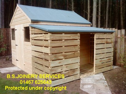 wooden sheds - garden sheds - log stores - dog kennels ...